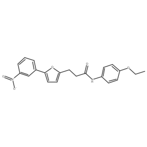 N-(4-Ethoxyphenyl)-3-(5-(3-nitrophenyl)furan-2-yl)propanamide结构式