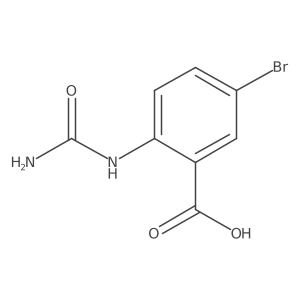 5-Bromo-2-(carbamoylamino)benzoic acid Structure