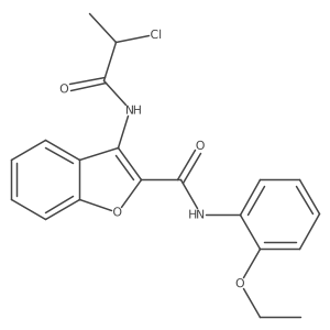 3-(2-chloropropanamido)-N-(2-ethoxyphenyl)benzofuran-2-carboxamide Structure