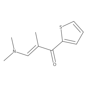3-(Dimethylamino)-2-methyl-1-(2-thienyl)-2-propen-1-one结构式