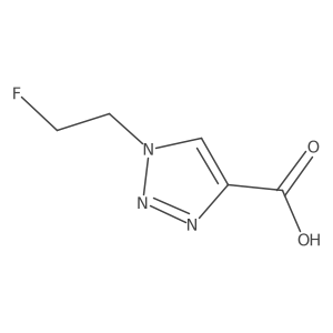 1-(2-Fluoroethyl)triazole-4-carboxylic acid结构式