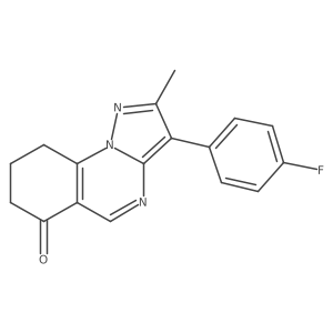 3-(4-fluorophenyl)-2-methyl-8,9-dihydropyrazolo[1,5-a]quinazolin-6(7H)-one结构式