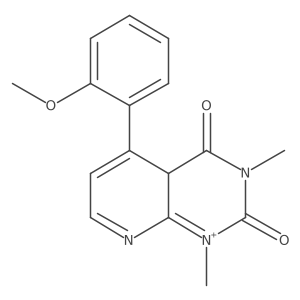 5-(2-methoxyphenyl)-1,3-dimethyl-4aH-pyrido[2,3-d]pyrimidin-1-ium-2,4-dione结构式