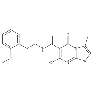 7-hydroxy-N-(2-methoxyphenethyl)-3-methyl-5-oxo-5H-thiazolo[3,2-a]pyrimidine-6-carboxamide结构式