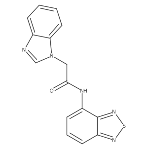 N-(benzo[c][1,2,5]thiadiazol-4-yl)-2-(1H-benzo[d]imidazol-1-yl)acetamide Structure