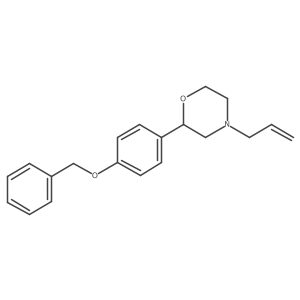 (2R)-2-[4-(Benzyloxy)phenyl]-4-(prop-2-en-1-yl)morpholine结构式