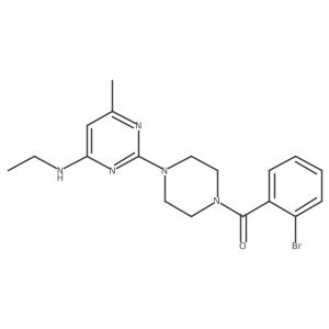 2-[4-(2-bromobenzoyl)piperazin-1-yl]-N-ethyl-6-methylpyrimidin-4-amine Structure