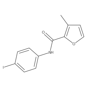 N-(4-iodophenyl)-3-methylfuran-2-carboxamide结构式