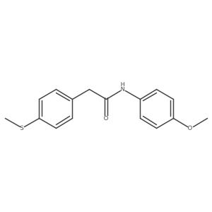 N-(4-methoxyphenyl)-2-(4-(methylthio)phenyl)acetamide Structure