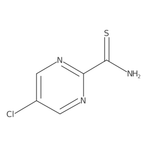 5-Chloropyrimidine-2-carbothioamide结构式