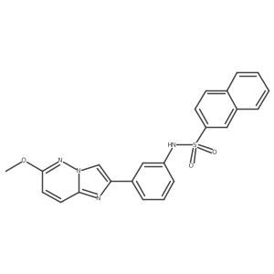 N-(3-(6-methoxyimidazo[1,2-b]pyridazin-2-yl)phenyl)naphthalene-2-sulfonamide Structure