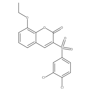 3-((3,4-dichlorophenyl)sulfonyl)-8-ethoxy-2H-chromen-2-one Structure