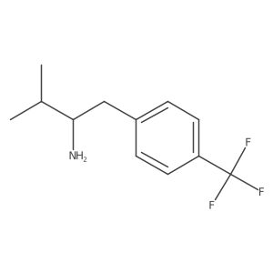 3-Methyl-1-[4-(trifluoromethyl)phenyl]butan-2-amine结构式