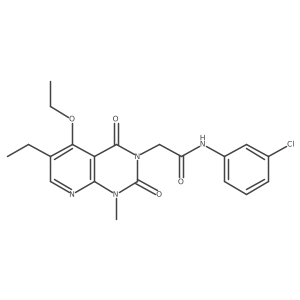 N-(3-chlorophenyl)-2-(5-ethoxy-6-ethyl-1-methyl-2,4-dioxo-1,2-dihydropyrido[2,3-d]pyrimidin-3(4H)-yl)acetamide Structure