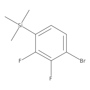 (4-Bromo-2,3-difluorophenyl)trimethylsilane结构式
