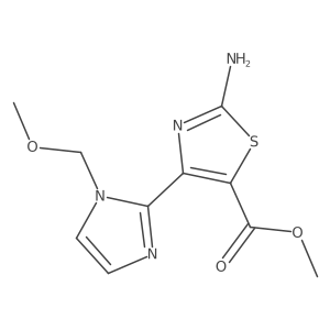 Methyl 2-amino-4-[1-(methoxymethyl)-1h-imidazol-2-yl]-1,3-thiazole-5-carboxylate结构式