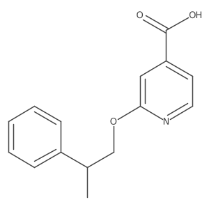 2-(2-Phenylpropoxy)-4-pyridinecarboxylic acid Structure
