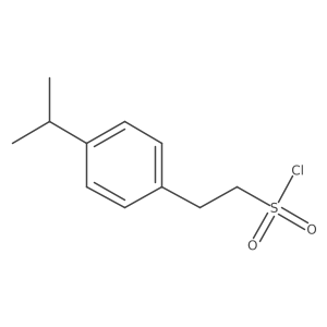2-[4-(Propan-2-yl)phenyl]ethane-1-sulfonyl chloride结构式
