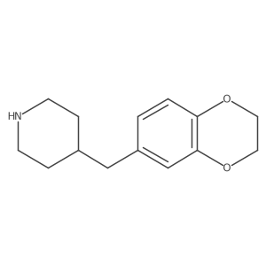 4-[(2,3-Dihydro-1,4-benzodioxin-6-yl)methyl]piperidine Structure