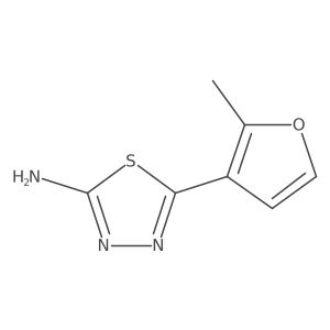 2-Amino-5-(2-methyl-3-furyl)-1,3,4-thiadiazole结构式