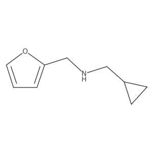 (Cyclopropylmethyl)[(furan-2-yl)methyl]amine结构式