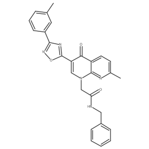 N-cyclopropyl-3-[4-(2-{[4-(methylsulfonyl)phenyl]amino}-2-oxoethyl)-3-oxo-3,4-dihydroquinoxalin-2-yl]propanamide结构式
