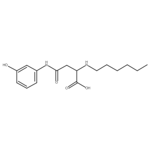 2-(Hexylamino)-4-((3-hydroxyphenyl)amino)-4-oxobutanoic acid Structure