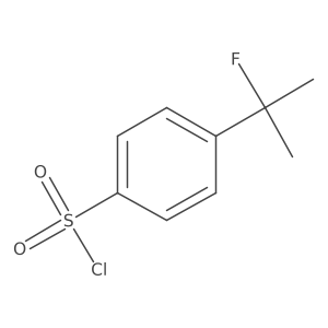 4-(2-Fluoropropan-2-yl)benzenesulfonyl chloride Structure