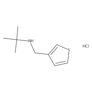 tert-Butyl(3-thienylmethyl)amine hydrochloride Structure