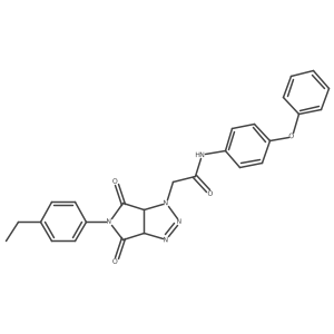 2-(5-(4-ethylphenyl)-4,6-dioxo-4,5,6,6a-tetrahydropyrrolo[3,4-d][1,2,3]triazol-1(3aH)-yl)-N-(4-phenoxyphenyl)acetamide Structure