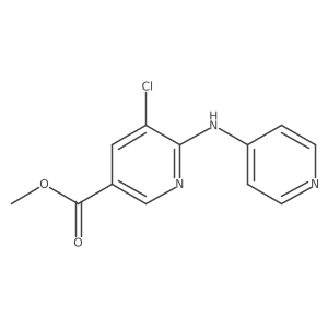 5-Chloro-6-(pyridin-4-ylamino)nicotinic acid methyl ester结构式