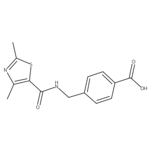 4-{[(2,4-Dimethyl-1,3-thiazol-5-yl)formamido]methyl}benzoic acid Structure