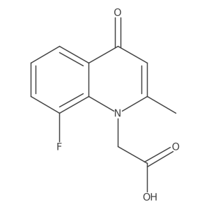 (8-fluoro-2-methyl-4-oxoquinolin-1(4H)-yl)acetic acid Structure