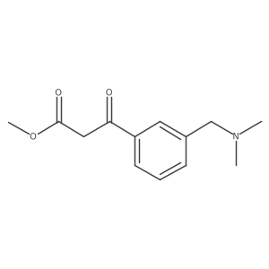 Methyl 3-{3-[(dimethylamino)methyl]phenyl}-3-oxopropanoate结构式
