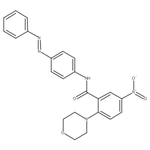 Benzamide, 2-(4-morpholinyl)-5-nitro-N-[4-(2-phenyldiazenyl)phenyl]-结构式