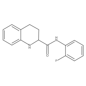 N-(2-fluorophenyl)-1,2,3,4-tetrahydroquinoline-2-carboxamide Structure