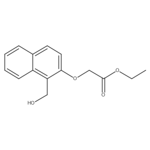 Ethyl 2-((1-(hydroxymethyl)naphthalen-2-yl)oxy)acetate Structure