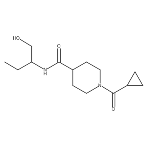 1-(Cyclopropylcarbonyl)-N-[1-(hydroxymethyl)propyl]-4-piperidinecarboxamide Structure