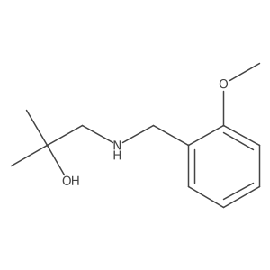 1-{[(2-Methoxyphenyl)methyl]amino}-2-methylpropan-2-ol结构式