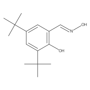 2,4-ditert-butyl-6-[(Z)-hydroxyiminomethyl]phenol结构式