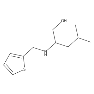 4-Methyl-2-[(thiophen-2-ylmethyl)amino]pentan-1-ol Structure