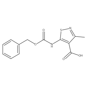 5-(((Benzyloxy)carbonyl)amino)-3-methylisothiazole-4-carboxylic acid Structure