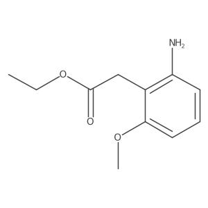 Ethyl 2-(2-amino-6-methoxyphenyl)acetate Structure