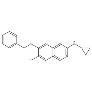 6-bromo-N-cyclopropyl-7-phenylmethoxyquinazolin-2-amine Structure