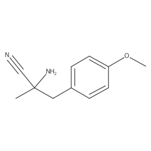 alpha-Amino-4-methoxy-alpha-methylbenzenepropanenitrile结构式