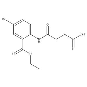 1-Ethyl 5-bromo-2-[(3-carboxy-1-oxopropyl)amino]benzoate Structure