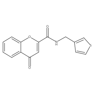 4-oxo-N-[(thiophen-3-yl)methyl]-4H-chromene-2-carboxamide结构式