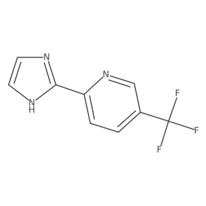 2-(1H-imidazol-2-yl)-5-(trifluoromethyl)pyridine结构式
