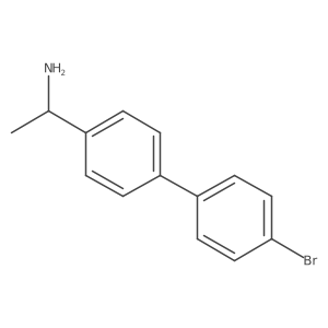 (1R)-1-(4'-bromo-1,1'-biphenyl-4-yl)ethanamine结构式