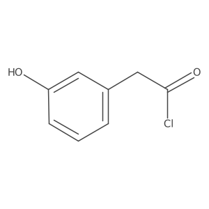 (3-Hydroxyphenyl)acetyl chloride结构式